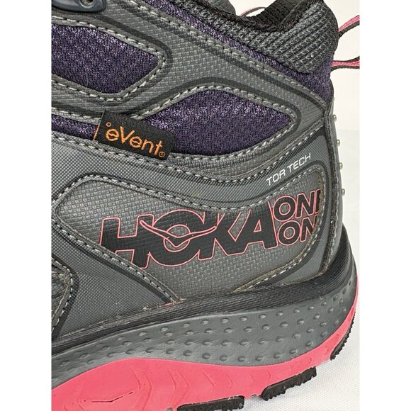 HOKA One One Women’s 8 Tor Tech Mid Hiking Boots Waterproof eVent Outdoor - Picture 7 of 16